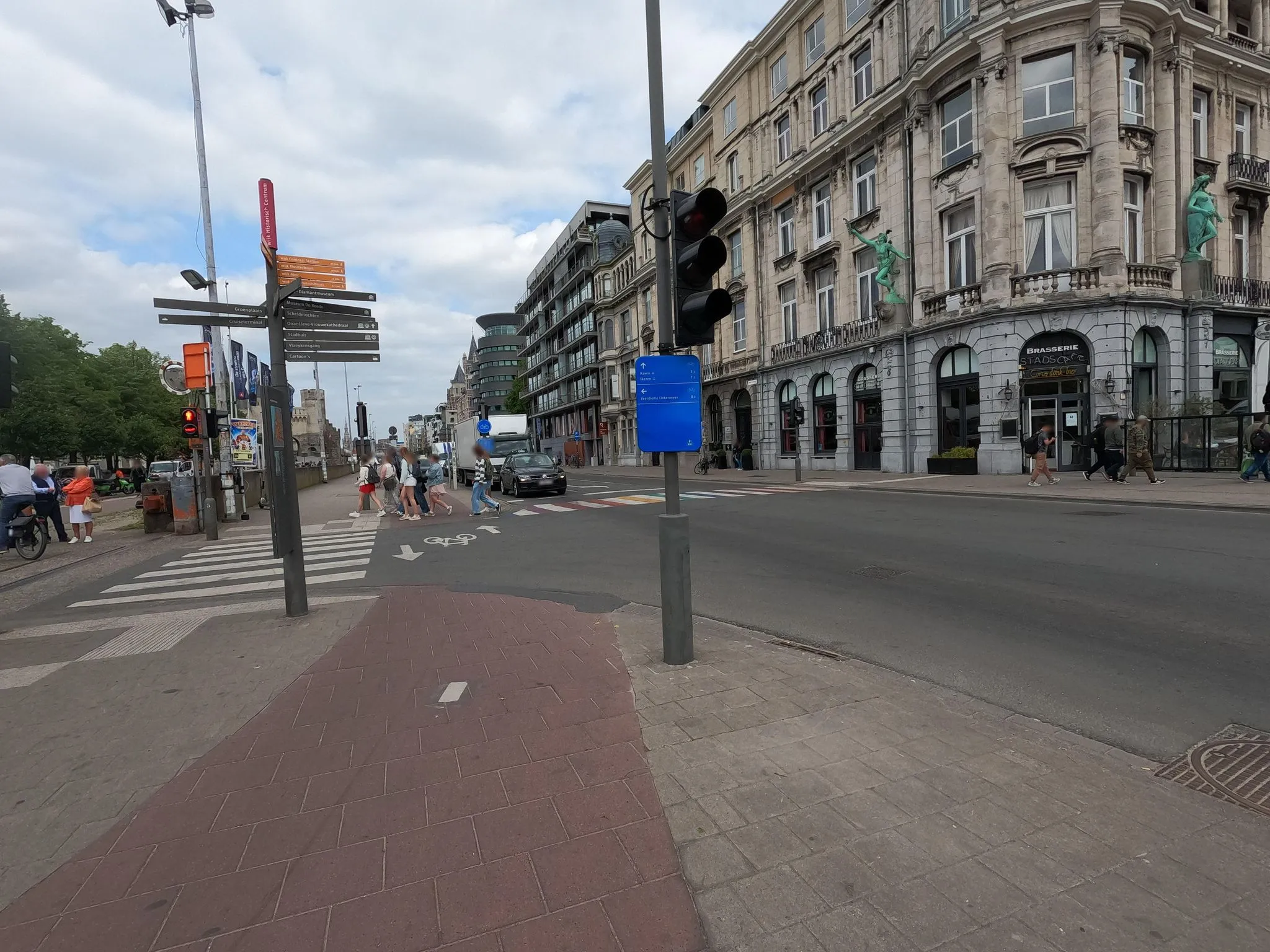 Parkeren in Grote Markt Steenplein Antwerpen